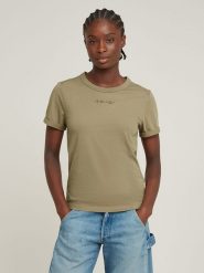 G-Star Koszulka w kolorze khaki rozmiar: L. Brązowe bluzki G-Star, l, bez wzorów, z bawełny, retro, bez kołnierzyka, bez ramiączek. Za 105.63 zł.