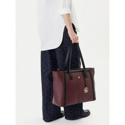 Torebka Beverly Hills Polo Club. Czerwone shopper Beverly Hills Polo Club, bez wzorów, bez dodatków. Za 229.99 zł.