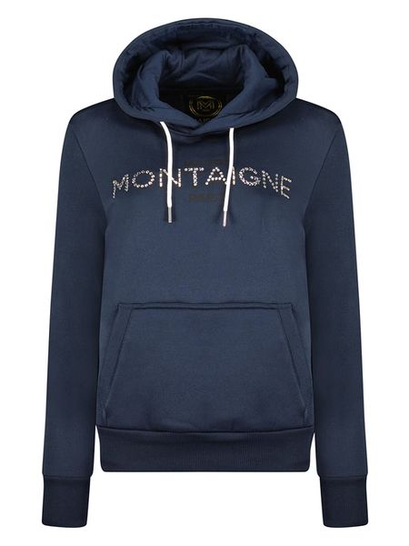 Maison Montaigne Bluza "Gontaigne" w kolorze granatowym rozmiar: XL. Niebieskie bluzy Maison Montaigne, xl, bez wzorów, z kapturem. Za 100.52 zł.