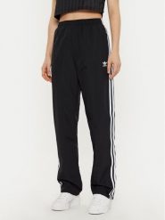Adidas Spodnie dresowe Woven JD5335 Czarny Loose Fit. Czarne spodnie dresowe Adidas, s, bez wzorów, z dresówki. Za 239.99 zł.