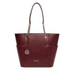 Torebka Nine West. Czerwone shopper Nine West, bez wzorów, bez dodatków. Za 249.99 zł.