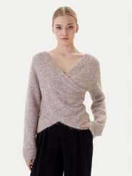 ONLY Sweter Zaggie 15376349 Beżowy Regular Fit. Brązowe swetry Only, l, bez wzorów, z syntetyku, bez ramiączek. Za 159.99 zł.