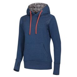 Bluza z kapturem damska Ocun Hoodie. Niebieskie bluzy Ocun, bez wzorów, z kapturem. Za 324.99 zł.