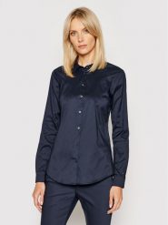 Tommy Hilfiger Koszula Heritage 1M87647510 Granatowy Slim Fit. Niebieskie koszule TOMMY HILFIGER, m, bez wzorów, z bawełny, bez kołnierzyka, bez ramiączek. Za 229.99 zł.