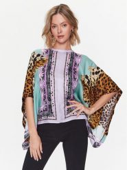 Just Cavalli Bluzka 74PBL233 Kolorowy Regular Fit. Bluzki Just Cavalli, bez wzorów, z wiskozy, bez kołnierzyka, bez ramiączek. Za 869.99 zł.