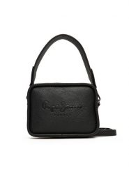 Pepe Jeans Torebka Bassy Code PL0300004 Czarny. Czarne listonoszki Pepe Jeans, bez wzorów, z jeansu, bez dodatków. Za 369.99 zł.