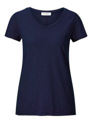 Rich & Royal Koszulka w kolorze granatowym rozmiar: L. Niebieskie bluzki Rich & Royal, l, bez wzorów, z bawełny, bez kołnierzyka, bez ramiączek. Za 101.23 zł.