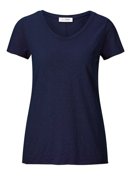 Rich & Royal Koszulka w kolorze granatowym rozmiar: L. Niebieskie bluzki Rich & Royal, l, bez wzorów, z bawełny, bez kołnierzyka, bez ramiączek. Za 96.60 zł.