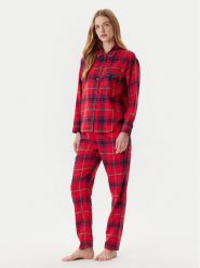 United Colors Of Benetton Piżama 43UL3P00O Czerwony Regular Fit. Czerwone piżamy United Colors of Benetton, bez wzorów, z bawełny, bez ramiączek. Za 299.99 zł.