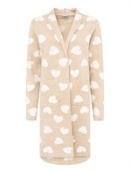 Zwillingsherz Kardigan w kolorze beżowym rozmiar: S/M. Brązowe kardigany Zwillingsherz, m, bez wzorów. Za 121.80 zł.