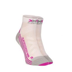 Skarpety damskie biegowe X-Socks Run Discovery 4.0. Białe skarpety X Socks, bez wzorów. W wyprzedaży za 72.00 zł.