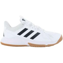 Buty sportowe adidas Court Flight Indoor Volleyball. Białe obuwie sportowe Adidas, z syntetyku, bez zapięcia, do siatkówki. Za 390.00 zł.