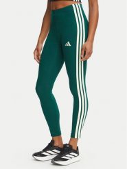Adidas Legginsy Essentials 3-Stripes KZ2074 Zielony Slim Fit. Zielone legginsy Adidas, xs, bez wzorów, z bawełny. Za 129.99 zł.
