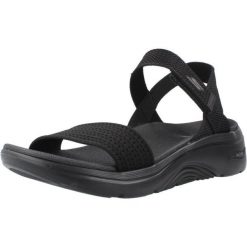 Sandały SKECHERS GO WALK ARCH FIT 2.0 Czarny. Czarne sandały Skechers, bez wzorów, sportowe, bez obcasa, bez zapięcia. Za 247.99 zł.