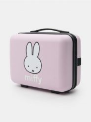 Kosmetyczka podróżna Miffy - różowy. Czerwone kufry i kosmetyczki Sinsay, bez wzorów, bez dodatków. Za 69.99 zł.