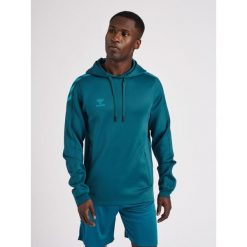 Bluza do piłki ręcznej dla dorosłych Hummel hml CORE XK poly z kapturem. Niebieskie bluzy Hummel, l, bez wzorów, z materiału, z kapturem. Za 191.20 zł.