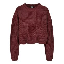 Oversizowa Bluza Damska Z Szerokimi Rękawami. Czerwone bluzy Urban Classics, xl, bez wzorów, bez kaptura. Za 147.99 zł.
