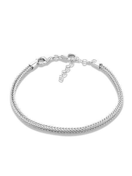 CHARM'S Srebrna bransoletka rozmiar: onesize. Szare bransoletki CHARM'S, srebrne. Za 196.70 zł.