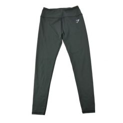 Second life - Legginsy damskie do jogi Gymshark - Jak nowy. Czarne legginsy Gymshark, l, bez wzorów, z materiału, z obniżonym stanem. Za 85.16 zł.