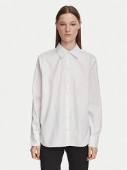 BOSS Koszula Baisana 50565457 Biały Regular Fit. Białe koszule Boss, bez wzorów, z bawełny, bez kołnierzyka, bez ramiączek. Za 613.99 zł.