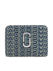 Marc Jacobs Portfel damski The Mini Compact Wallet 2P5SMP013S03 Granatowy. Niebieskie portfele Marc Jacobs, bez wzorów, z materiału. Za 669.99 zł.
