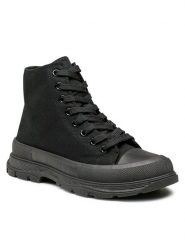 Jenny Fairy Trampki WS200101-01 Czarny. Czarne trampki Jenny Fairy, bez wzorów, z materiału, bez zapięcia. Za 69.99 zł.