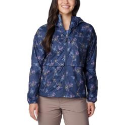 Damska wiatrówka Columbia Alpine Chill Windbreaker. Niebieskie kurtki sportowe Columbia, xs, bez wzorów, z poliesteru, bez kaptura, trekkingowe. Za 427.00 zł.
