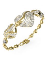 Guess Bransoletka JUBB04 488JW Złoty. Żółte bransoletki Guess, metalowe. Za 259.99 zł.