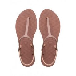 Sandały damskie Havaianas Paraty RJ. Czerwone sandały Havaianas, bez wzorów, sportowe, bez obcasa, bez zapięcia. Za 109.99 zł.