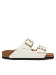 Birkenstock Klapki Arizona 1030564 Écru. Klapki Birkenstock, bez wzorów, ze skóry, bez obcasa. Za 449.99 zł.