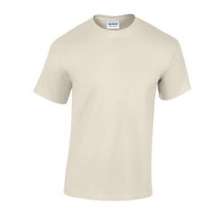 Ciężka Bawełniana Koszulka Unisex Dla Dorosłych. Brązowe bluzki GILDAN, xl, bez wzorów, z bawełny, sportowe, bez kołnierzyka, bez ramiączek. Za 27.99 zł.