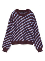 Vero Moda Sweter w kolorze brązowo-błękitnym rozmiar: S. Brązowe swetry Vero Moda, s, bez wzorów, bez ramiączek. Za 96.60 zł.