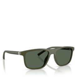 Okulary przeciwsłoneczne Armani Exchange. Zielone okulary przeciwsłoneczne Armani Exchange, bez wzorów. Za 379.99 zł.