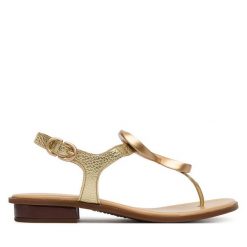 Sandały Hispanitas. Żółte sandały Hispanitas, bez wzorów, bez obcasa, na płaskiej podeszwie, bez zapięcia. Za 519.99 zł.