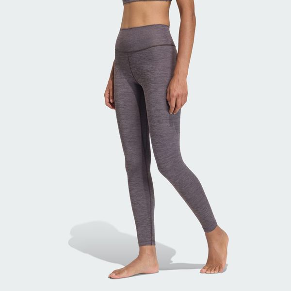 Legginsy All Me 7/8. Brązowe legginsy Adidas, l, bez wzorów, z elastanu. Za 279.00 zł.