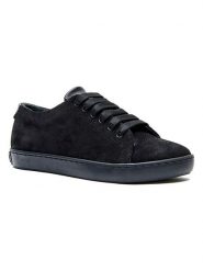 Comfortfusse Skórzane sneakersy w kolorze czarnym rozmiar: 38. Czarne półbuty sznurowane Comfortfüße, bez wzorów, ze skóry, eleganckie, bez obcasa, bez zapięcia. Za 241.56 zł.