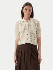 Marella Kardigan Voto 2613341055 Écru Regular Fit. Białe kardigany Marella, s, bez wzorów, z bawełny. Za 1,009.00 zł.