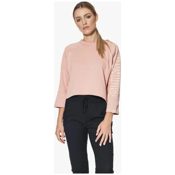 Puma Bluza Fusion Cropped , różowy, rozmiar S. Czerwone bluzy Puma, s, bez wzorów, z materiału, bez kaptura. W wyprzedaży za 119.99 zł.