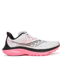 Buty do biegania Saucony. Białe obuwie sportowe Saucony, bez zapięcia, do biegania. Za 629.99 zł.