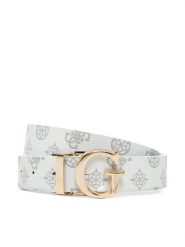 Guess Pasek Damski BW9171 P4430 Biały. Białe paski Guess, z aplikacjami, ze skóry. Za 139.99 zł.