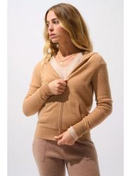 AUTHENTIC CASHMERE Kaszmirowy kardigan "Colombis" w kolorze karmelowym rozmiar: L. Brązowe kardigany AUTHENTIC CASHMERE, l, bez wzorów, z kaszmiru. Za 413.99 zł.