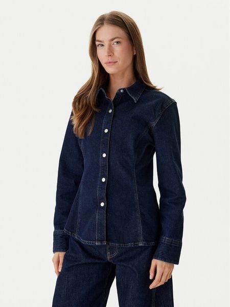 Calvin Klein Jeans Koszula jeansowa LV047E709G Granatowy. Niebieskie koszule Calvin Klein Jeans, xl, bez wzorów, z bawełny, bez kołnierzyka, bez ramiączek. Za 529.99 zł.