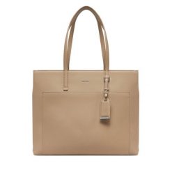 Torebka Calvin Klein. Brązowe torebki klasyczne Calvin Klein, bez wzorów, bez dodatków. Za 359.99 zł.