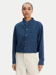Calvin Klein Jeans Koszula jeansowa J20J225518 Granatowy Relaxed Fit. Niebieskie koszule Calvin Klein Jeans, xl, bez wzorów, z bawełny, bez kołnierzyka, bez ramiączek. Za 279.99 zł.