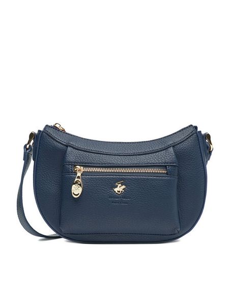 Beverly Hills Polo Club Torebka C-BHPC-L-017-08 Granatowy. Niebieskie listonoszki Beverly Hills Polo Club, bez wzorów, z materiału, bez dodatków. Za 159.99 zł.