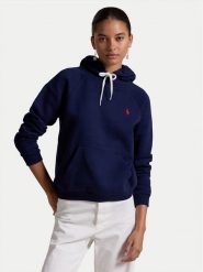 Polo Ralph Lauren Bluza 211943007002 Granatowy Regular Fit. Niebieskie bluzy Polo Ralph Lauren, xl, bez wzorów, z bawełny, bez kaptura. Za 479.99 zł.