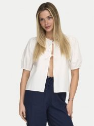 ONLY Bluzka Jenna 15368592 Kremowy Regular Fit. Białe bluzki Only, l, bez wzorów, z syntetyku, bez kołnierzyka, bez ramiączek. Za 149.99 zł.