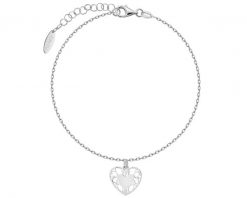 Bransoletka srebrna - serca. Szare bransoletki Apart, srebrne. Za 139.00 zł.