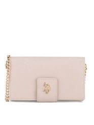 U.S. Polo Assn. Torebka BIUXT8390WVP Beżowy. Brązowe listonoszki U.S. Polo Assn., bez wzorów, z tworzywa sztucznego, bez dodatków. Za 189.99 zł.