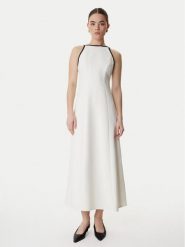 Marella Sukienka koktajlowa Sapore 2613221113 Écru Regular Fit. Sukienki Marella, bez wzorów, z syntetyku, wizytowe, bez kołnierzyka, bez ramiączek. Za 1,359.00 zł.